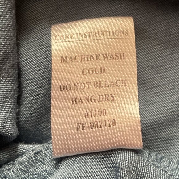 Free Fly Womens Long Sleeve Tee Blue With Back Logo Size S - Picture 8 of 8